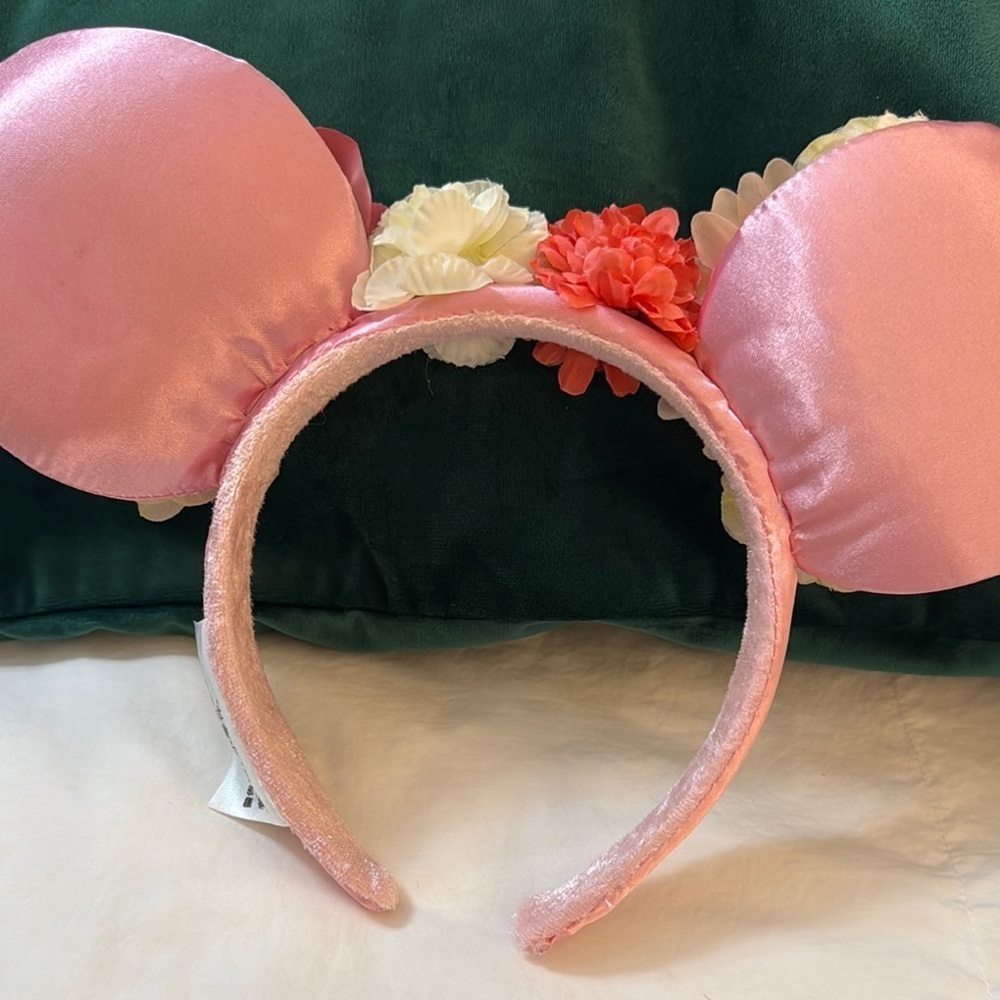 Disney Pink and Orange Seasonal Headband Ears - Picture 3 of 6